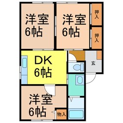 サザンウィンドの物件間取画像